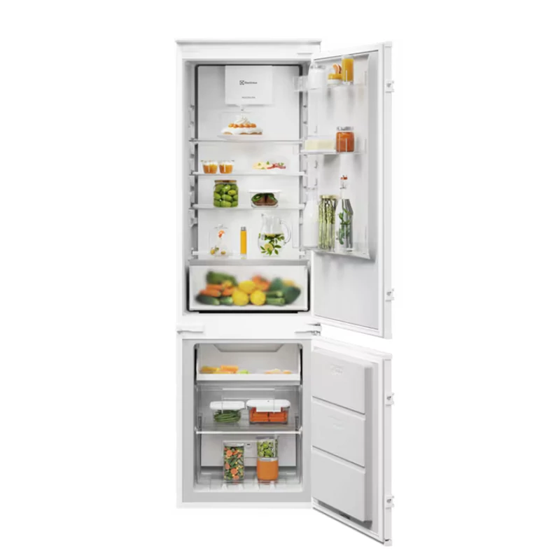 Electrolux ENA7CE18S3 beépíthető alulfagyasztós hűtőszekrény CustomFlex TwinTech NoFrost 177cm