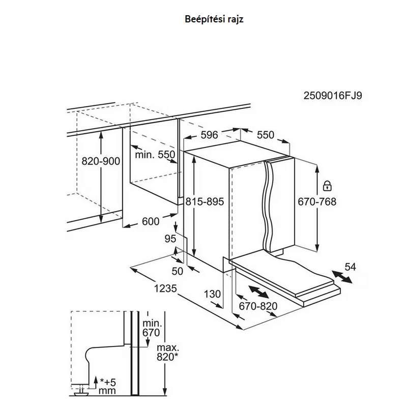 AEG GI7212A2SN teljesen beépíthető mosogatógép WiFi 60cm