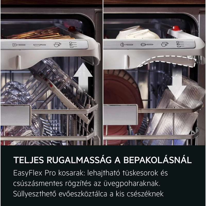 Aeg NG92IX20PK teljesen beépíthető mosogatógép PushtoOpen TFT