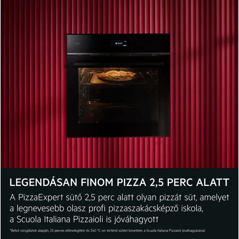 AEG TX7PB63FSB 7000 MealAssist PizzaExpert sütő pirolitikus fekete/inox