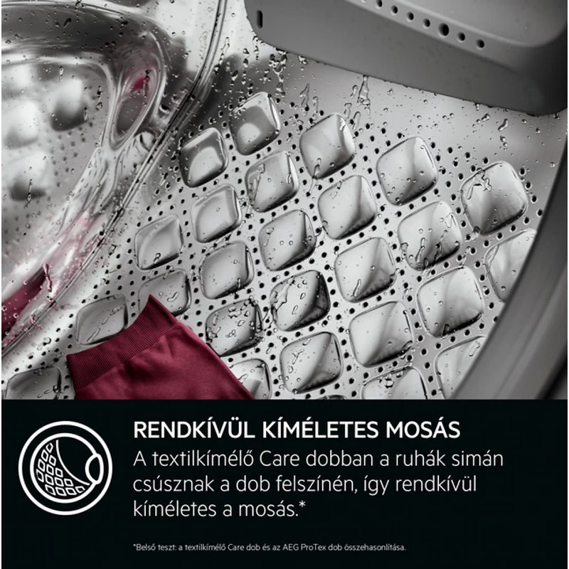 AEG LFR83866SOE UniversalDose elöltöltős gőz funkciós mosógép A-40% 8kg 1600f/p