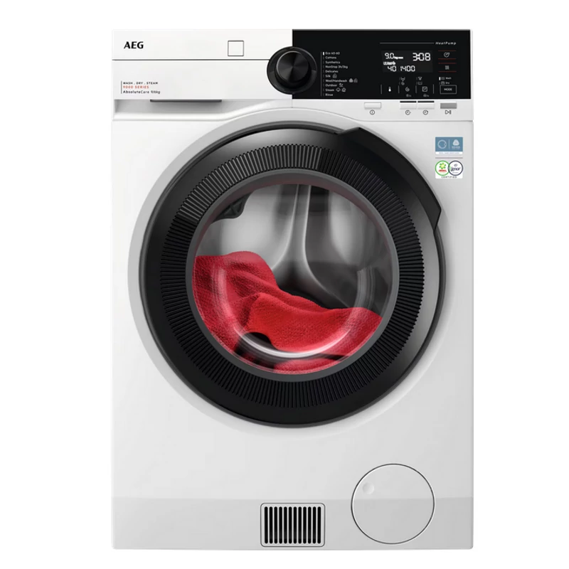AEG LWR96944BE AbsoluteCare hőszivattyús mosó-szárítógép 9/6kg 1400 f/p gőzprogram