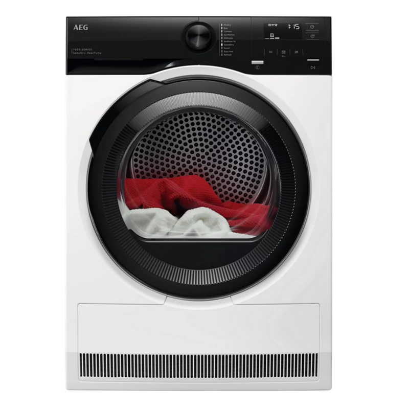 AEG TR7G8BE SensiDry® 7000 hőszivattyús szárítógép 8kg SpeedDry 75min/4kg