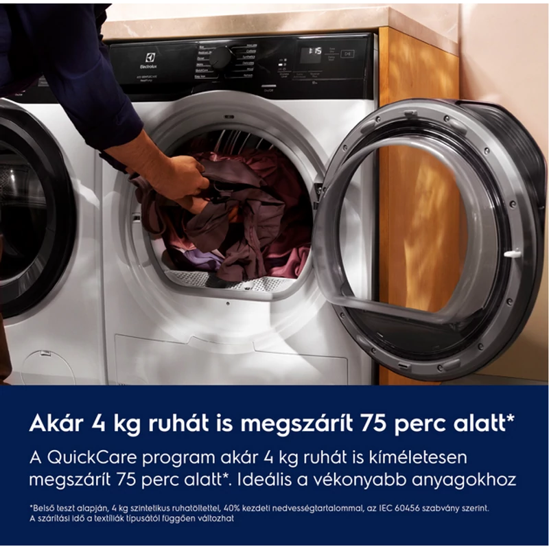 Electrolux EW6D98BEE GentleCare 600 hőszivattyús szárítógép 8kg