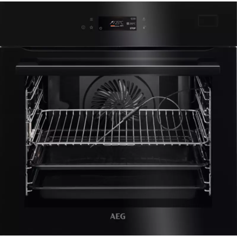 AEG BSE782380B SteamBoost beépíthető gőzsütő, WIFI, Steamify