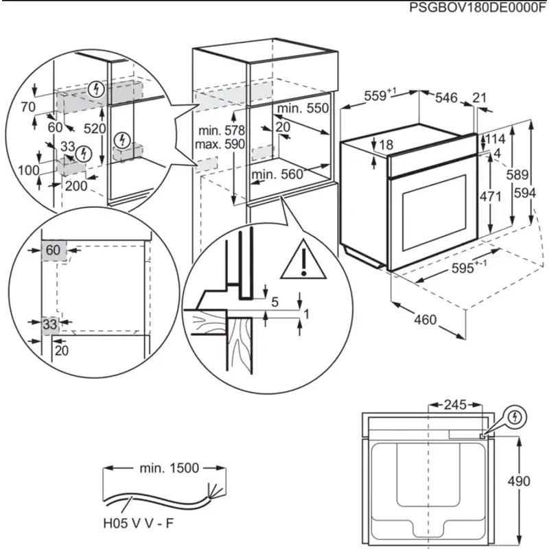 AEG BPK742380M ASSISTEDCOOKING BEÉPÍTHETŐ SÜTŐ, PIROLITIKUS TISZTÍTÁS