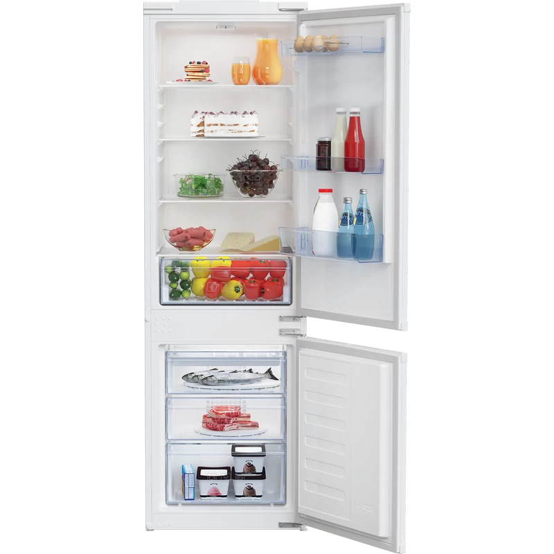 Beko BCSA285K4SN beépíthető alulfagyasztós hűtő 178cm