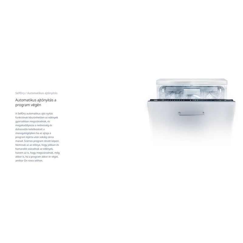Beko BDIS38040Q teljesen beépíthető mosogatógép LedSpot™ 45cm