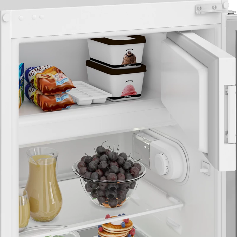 Beko BSSA210K4SN beépíthető egyajtós hűtő fagyasztóval 122cm