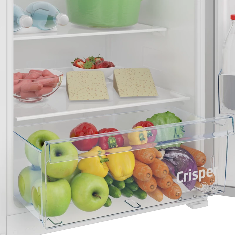 Beko BSSA210K4SN beépíthető egyajtós hűtő fagyasztóval 122cm
