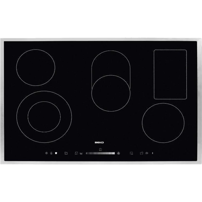 Beko HIC85502TX beépíthető kerámia főzőlap 5 zónás 80cm