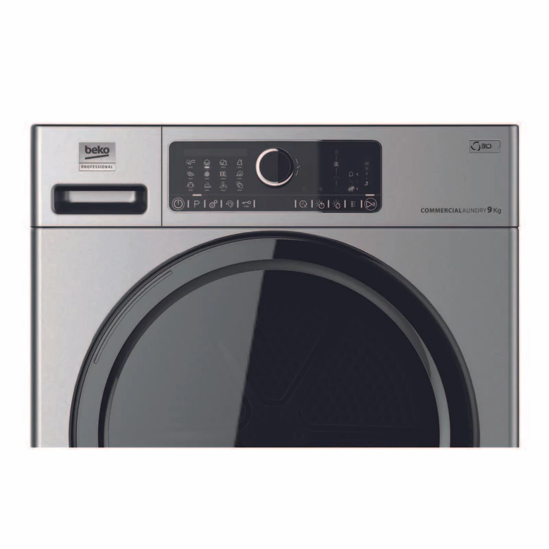 Beko AWZ 9HPS/PRO BP félprofesszionális hőszivattyús szárítógép 9kg szürke