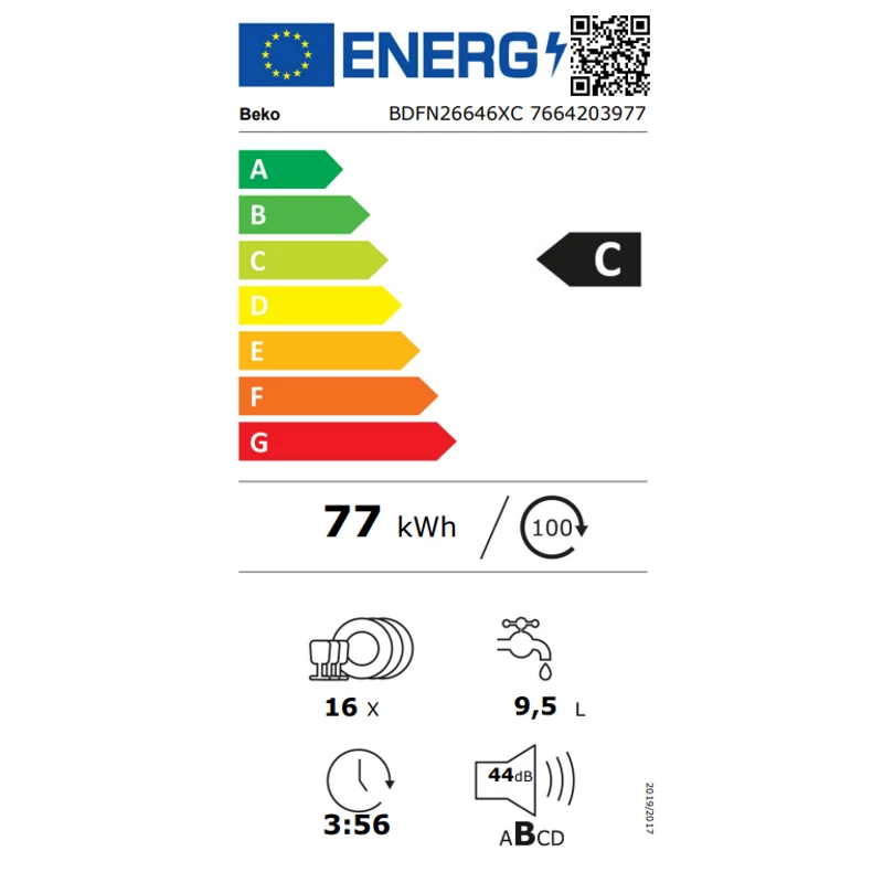 Beko BDFN26646XC Szabadonálló mosogatógép