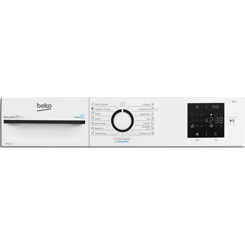 Beko BM3T37239WBB szárítógép 7kg FreshCaps 54cm mély