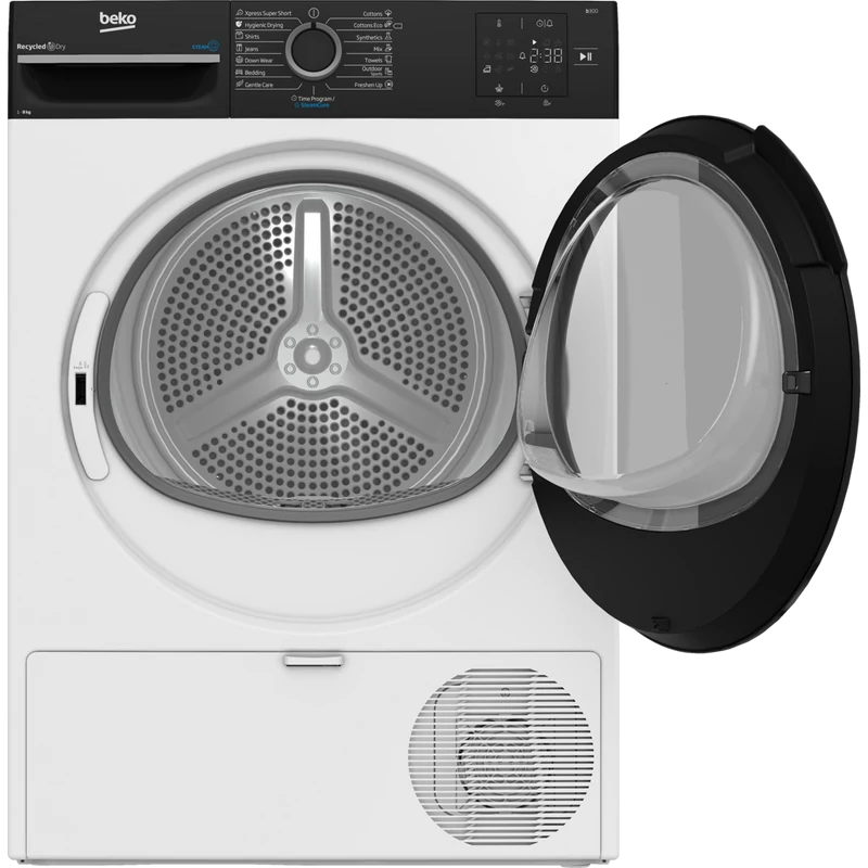 Beko BM3T38239WBB szárítógép 8kg FreshCaps 54cm mély