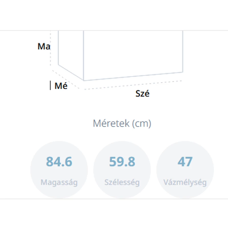 Beko BM3T38239WBB szárítógép 8kg FreshCaps 54cm mély