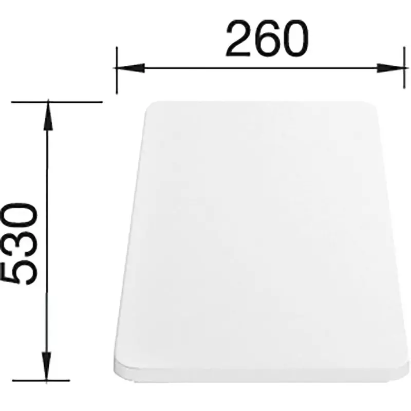 Blanco 217611 műanyag vágólap fehér 500mm hosszú mosogatóhoz