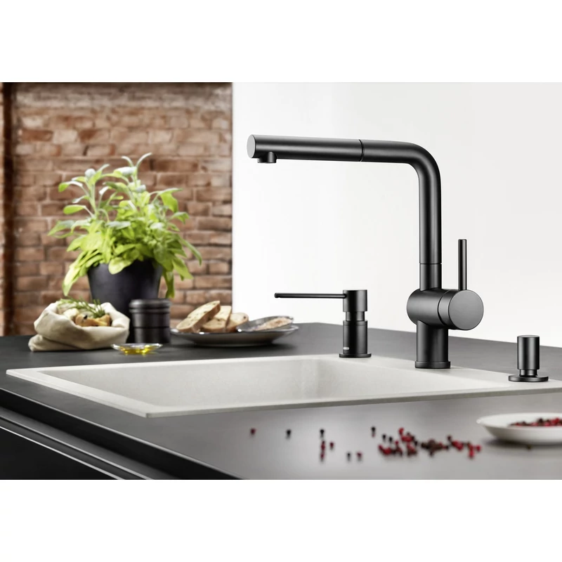 Blanco LINUS-S ECO matt fekete HD csaptelep 528153