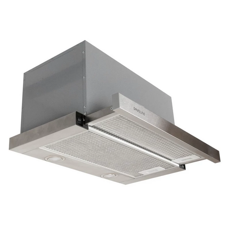 Davoline IOS ULTRA 90 GR-IX beépíthető teleszkópos páraelszívó inox 90cm