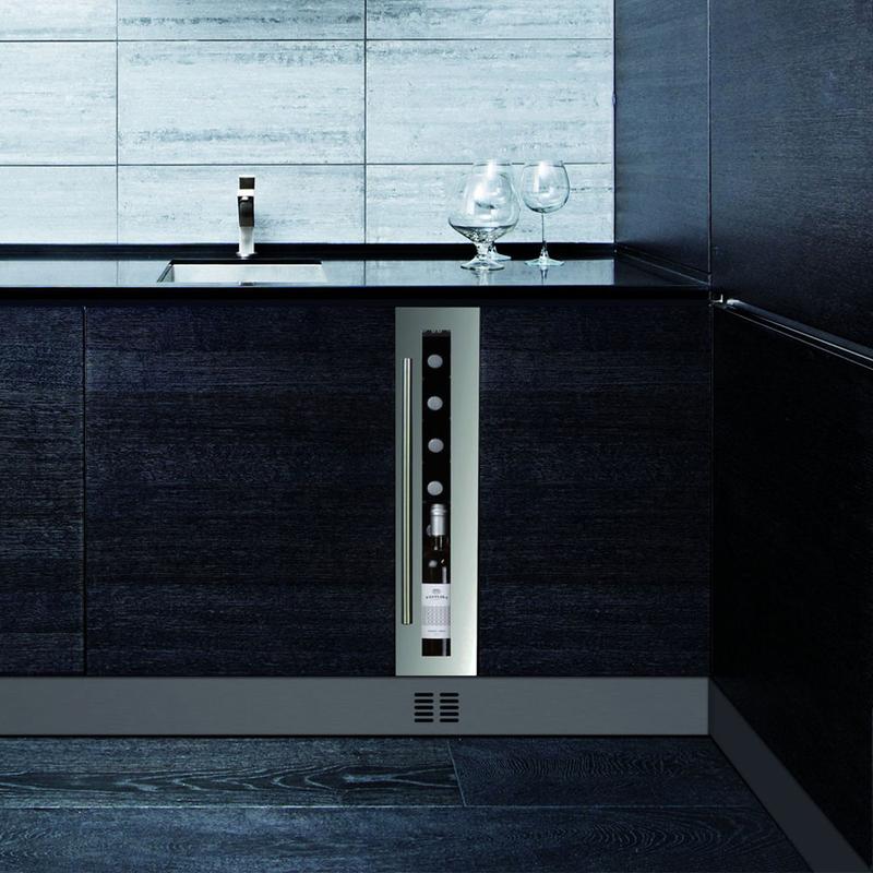 Dunavox DAUF-9.22SS beépíthető borhűtő inox 9 palackos