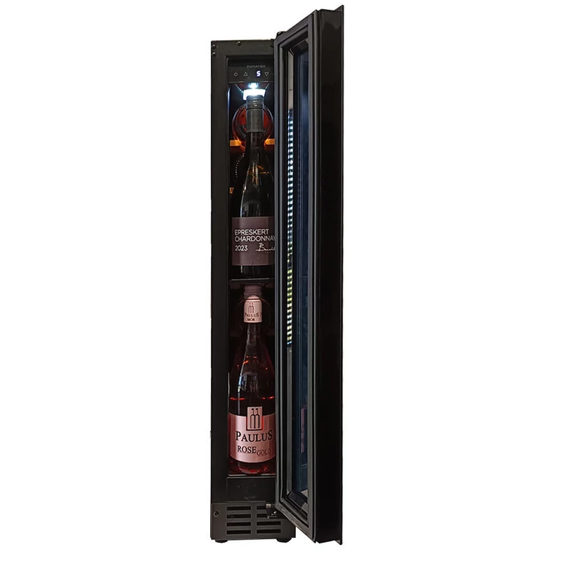 Dunavox DAUF-8.23SS beépíthető borhűtő inox 9 palackos