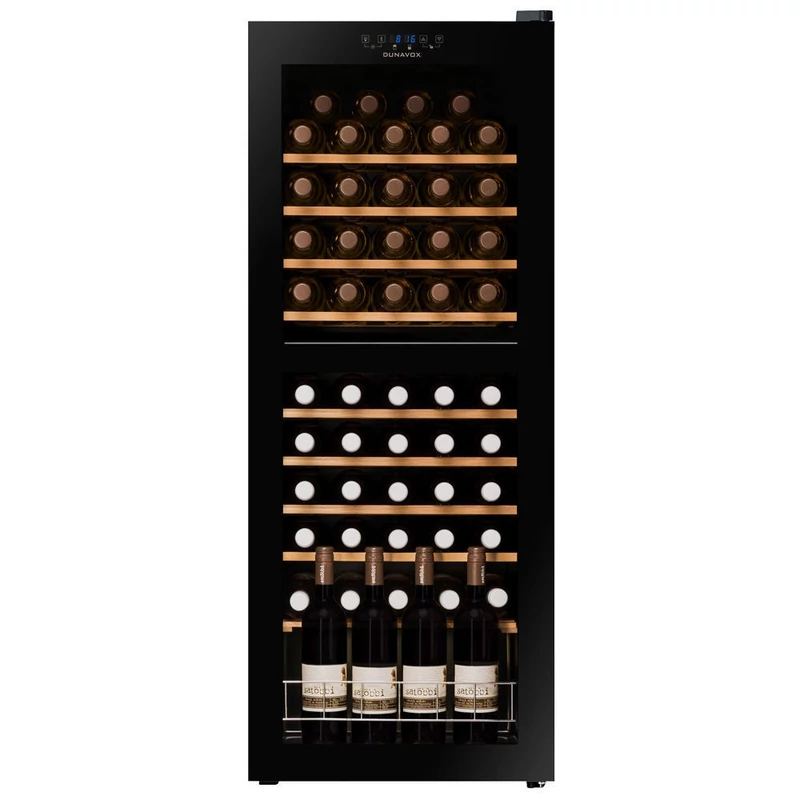 Dunavox DXFH-50.142 Home szabadonálló borhűtő fekete 50 palackos