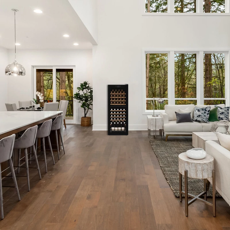 Dunavox DXFH-50.142 Home szabadonálló borhűtő fekete 50 palackos