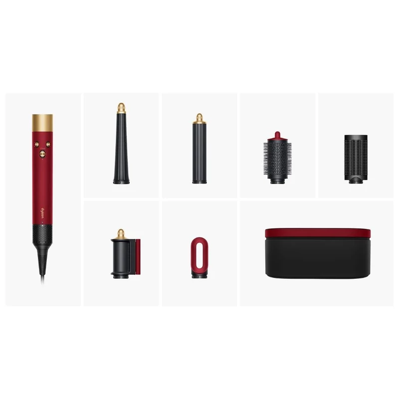 Dyson Airwrap i.d. Straight+Wavy multifunkciós hajformázó (Red Velvet/Gold)