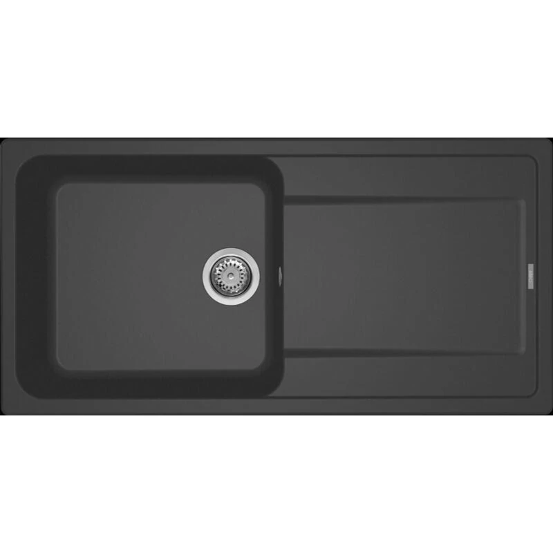 Elleci Life 480 M70 gránit mosogatótálca Nero metal LM248070