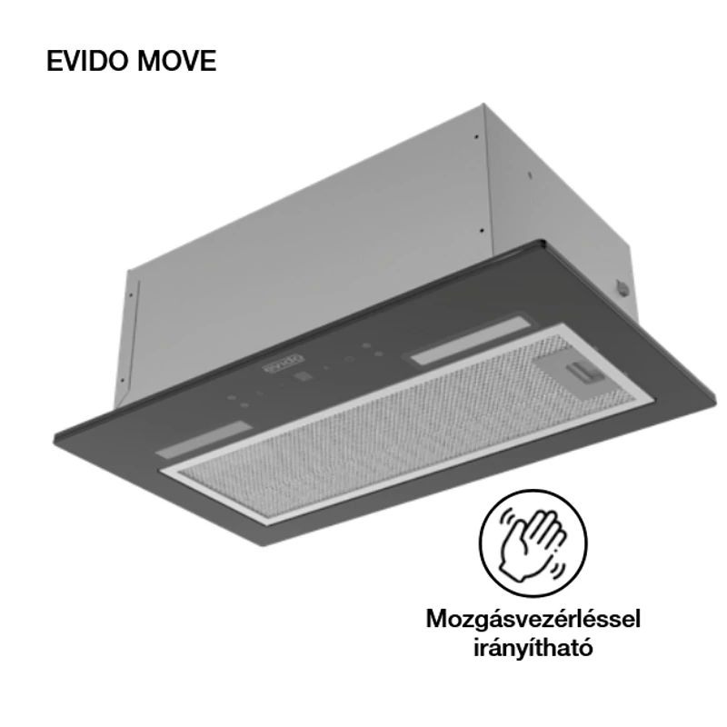 Evido MOVE 60B beépíthető páraelszívó 60cm fekete CHB6MB.1