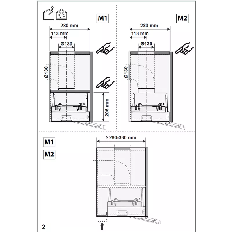 Elica Ciak 2.0 S GR/A/60 beépíthető páraelszívó ezüst 60 cm PRF0181902