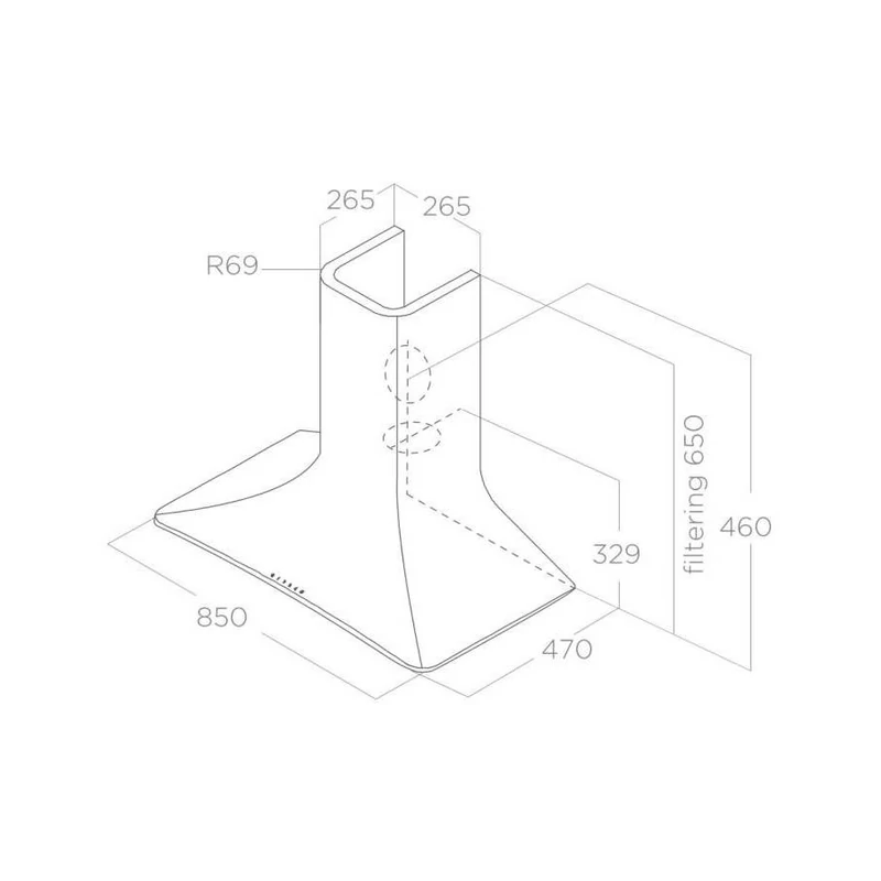 Elica Páraelszívó SWEET WHITE F/85