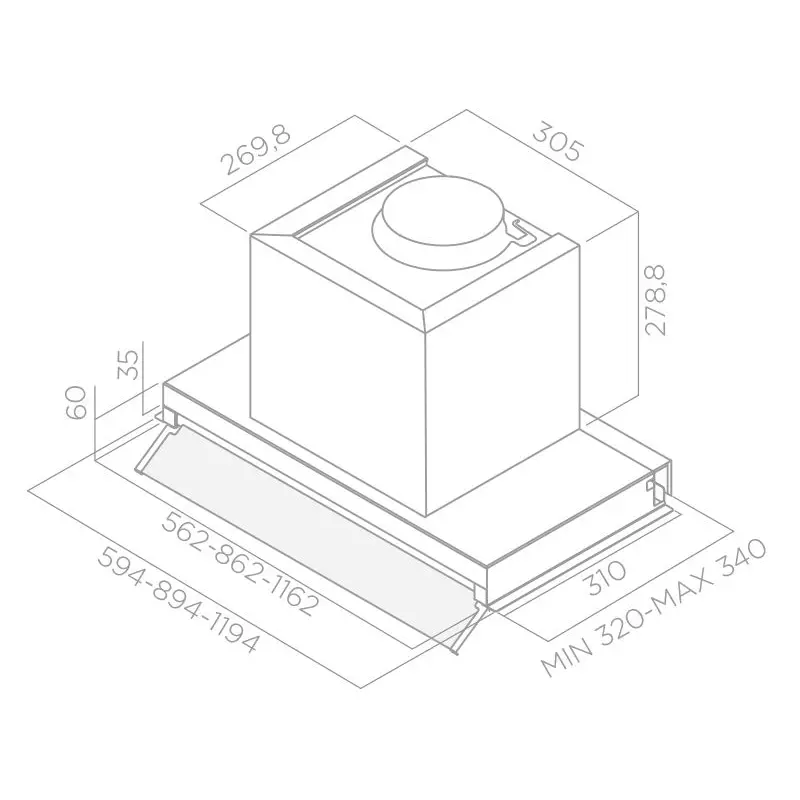 Elica BOX IN PLUS 90 páraelszívó PRF0097796A