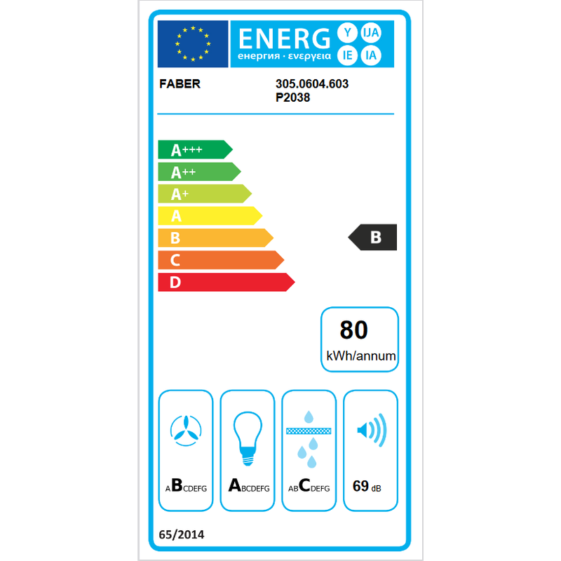 FABER Inka Lux Smart EV8 LED X A52 Páraelszívó Inox
