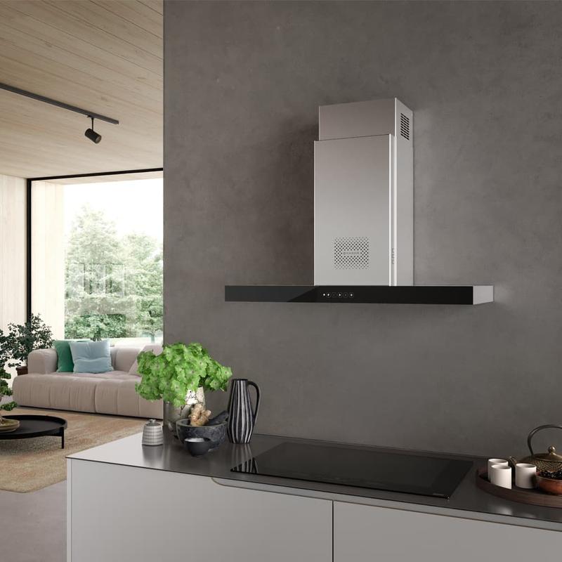 Faber Air Hub Stilo Glass Comfort X/V A90 fali páraelszívó inox 90cm