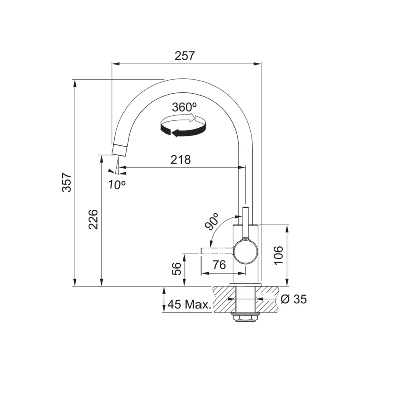 Franke BELL BCX 610-51 nemesacél mosogató + LINA XL J csap szett FR1301186