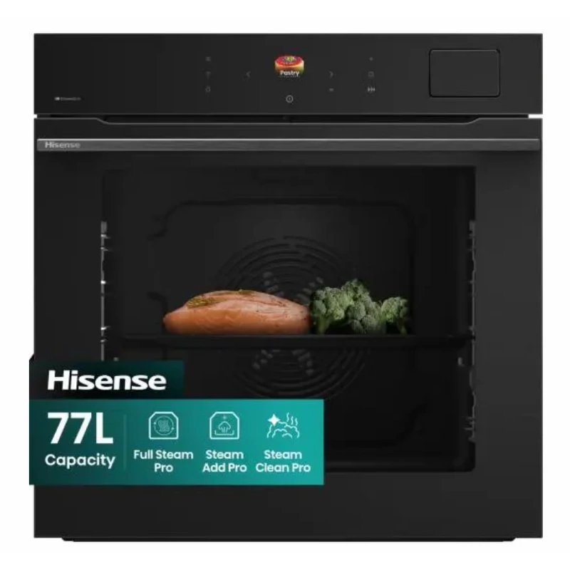 Hisense BFS615S8B beépíthető sütő gőzfunkciós fekete