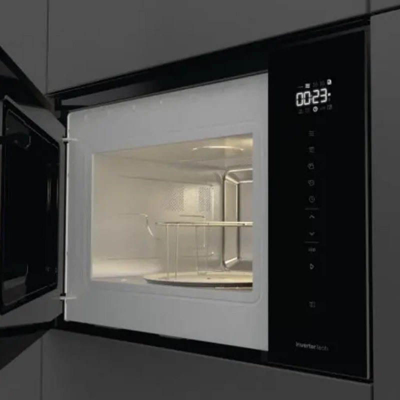 Hisense BIM325GI63DBG beépíthető mikrohullámú sütő 38cm 25L fekete