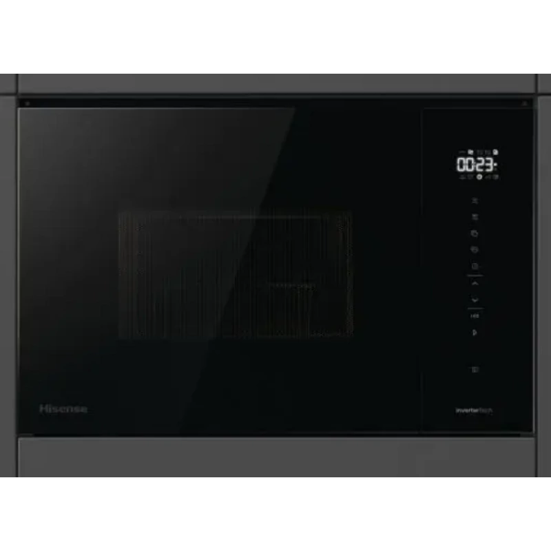 Hisense BIM325GI63DBG beépíthető mikrohullámú sütő 38cm 25L fekete