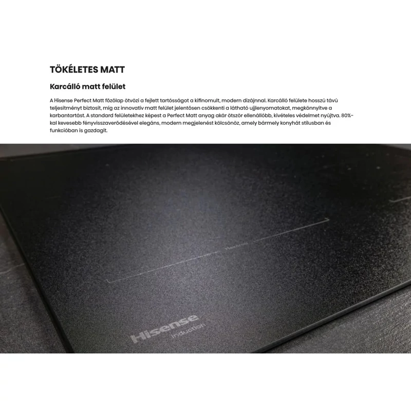 Hisense HI6443SRWF beépíthető indukciós főzőlap matt felület 60cm