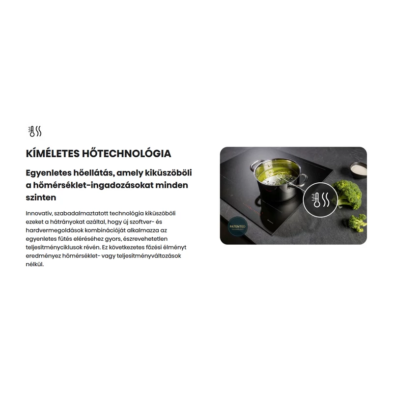 Hisense HI6443SRWF beépíthető indukciós főzőlap matt felület 60cm