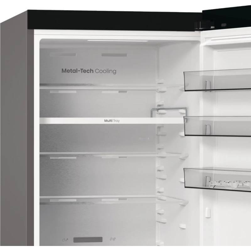 Hisense RB5P410SACC alulfagyasztós hűtőszekrény 203x60x66cm inox