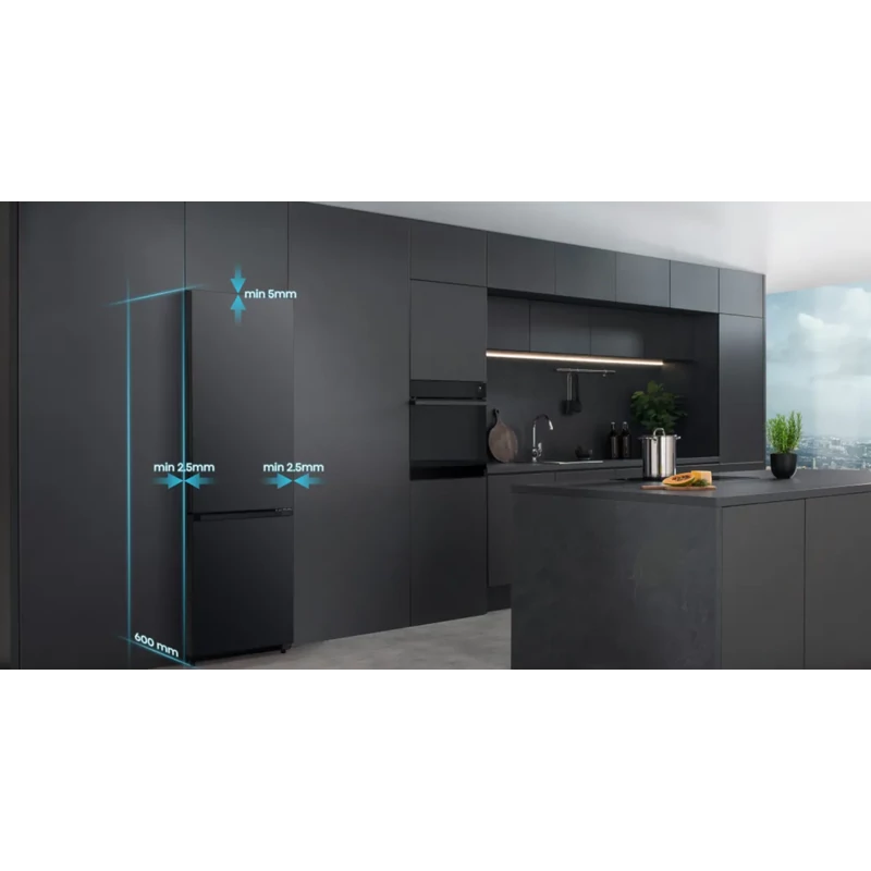 Hisense RB5P410SBFC alulfagyasztós hűtőszekrény 203x60x66cm fekete