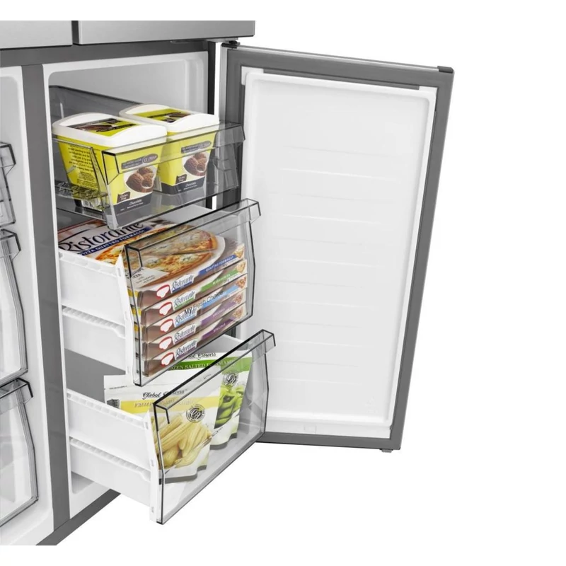 Hisense RQ5P470SAID négyajtós hűtőszekrény inox