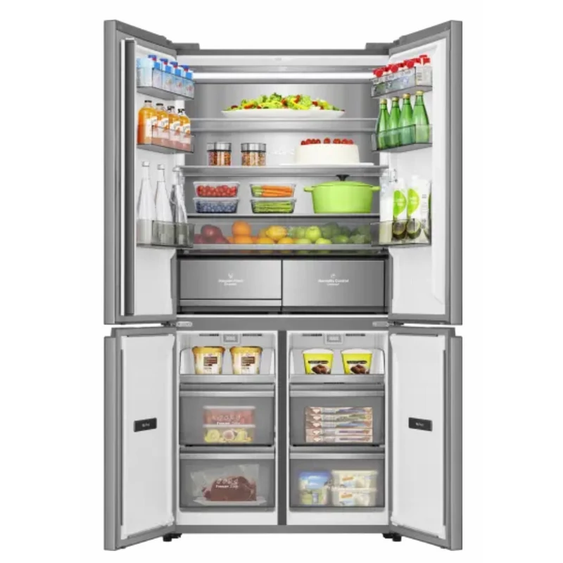 Hisense RQ768N4GVE MultiDoor hűtőszekrény NoFrost inox/üveg