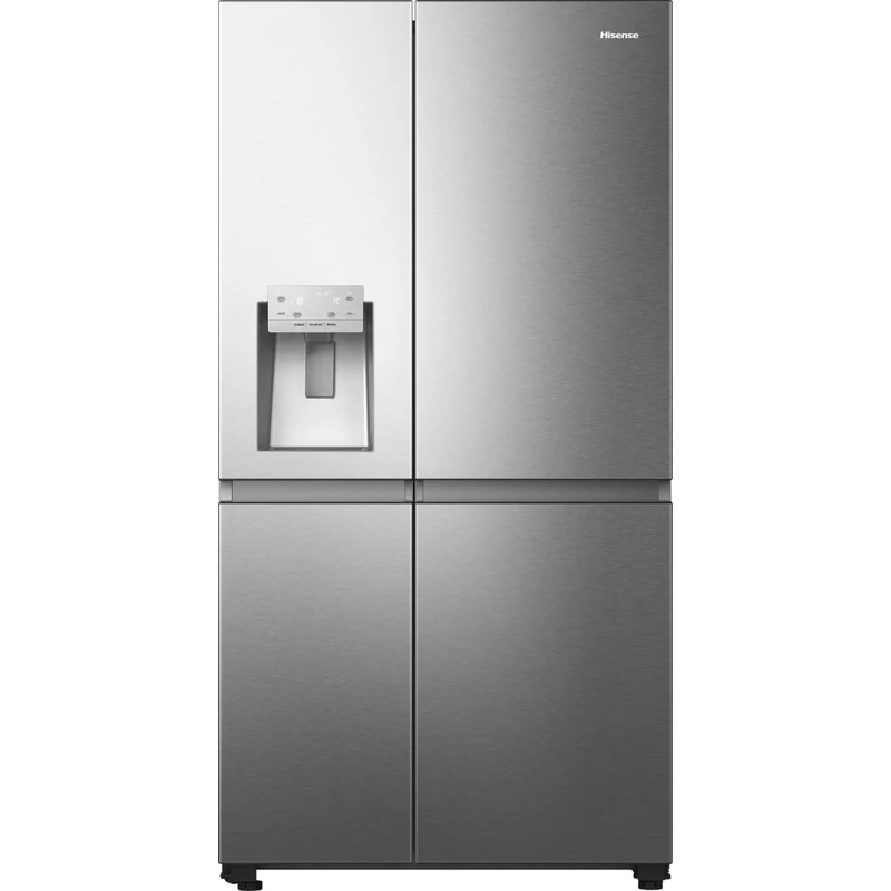 Hisense RS818N4TIE side by side hűtőszekrény inox E osztály