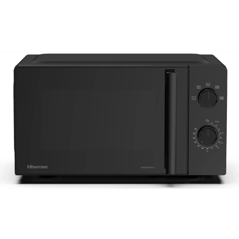 Hisense H20MOBP1HI szabadonálló mikrohullámú sütő InverTech technológia fekete 20L