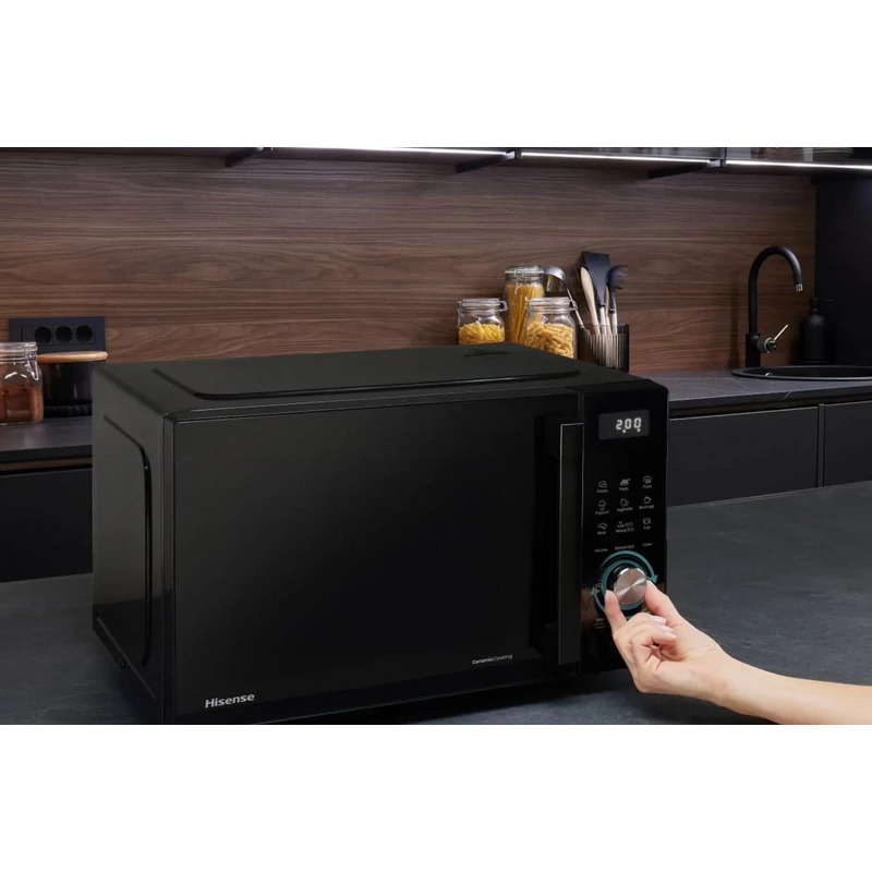 Hisense H23MOBSD1H szabadonálló mikrohullámú sütő fekete 23L
