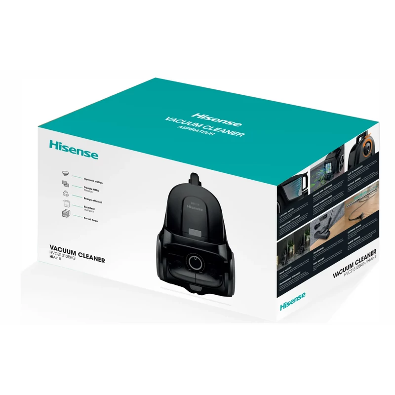 Hisense HVC21312BKG porzsák nélküli vezetékes porszívó