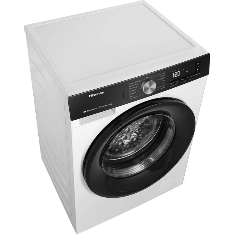 Hisense WF3S9043BW3 elöltöltős mosógép 9kg 54cm mély